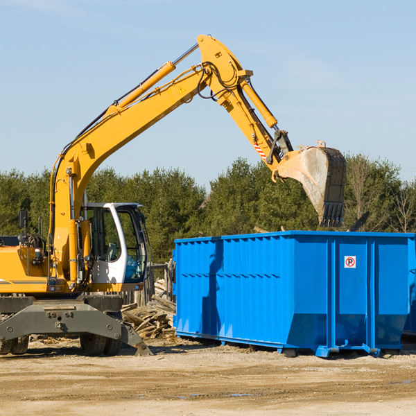 what size residential dumpster rentals are available in Coal County OK